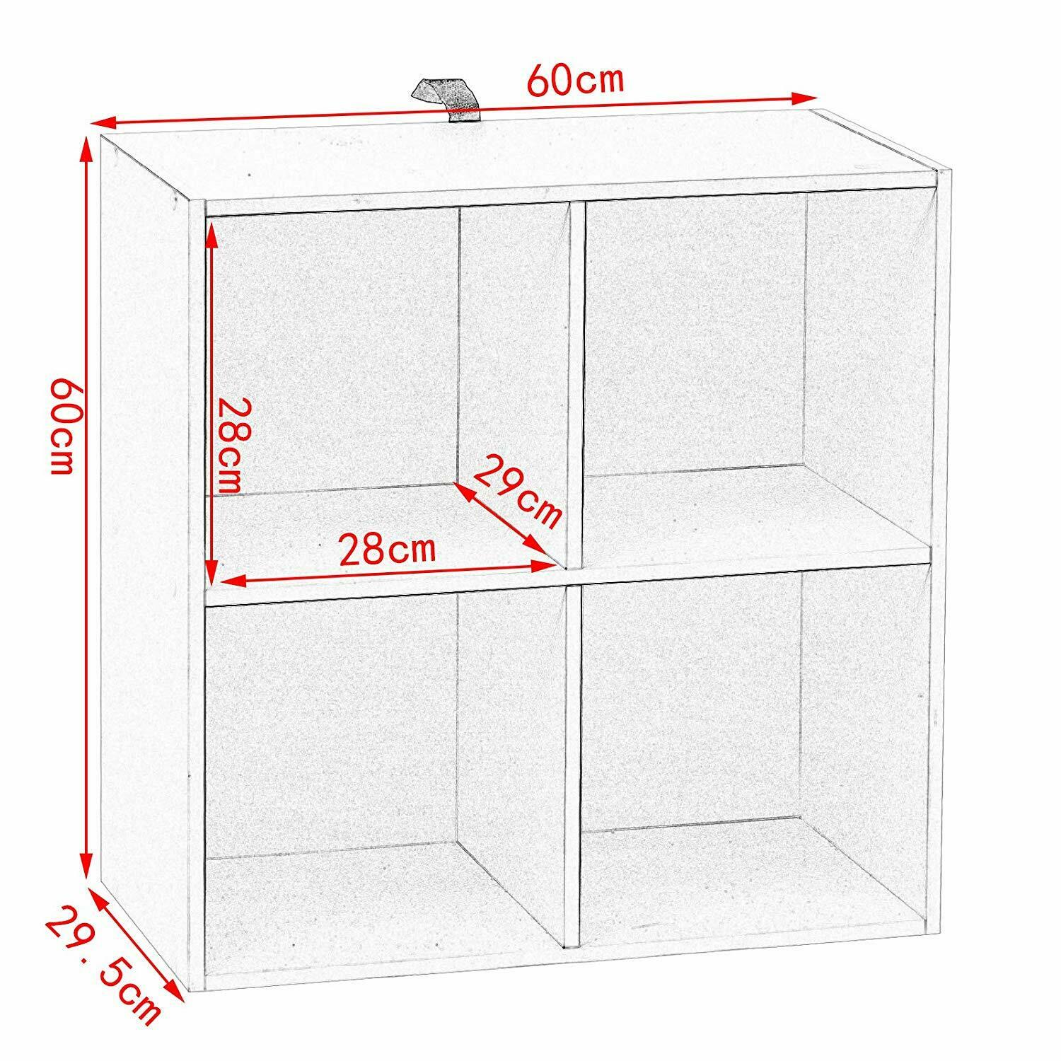Bücherregal Bücherschrank 4/6/8 Fächern Standregal Aktenregal