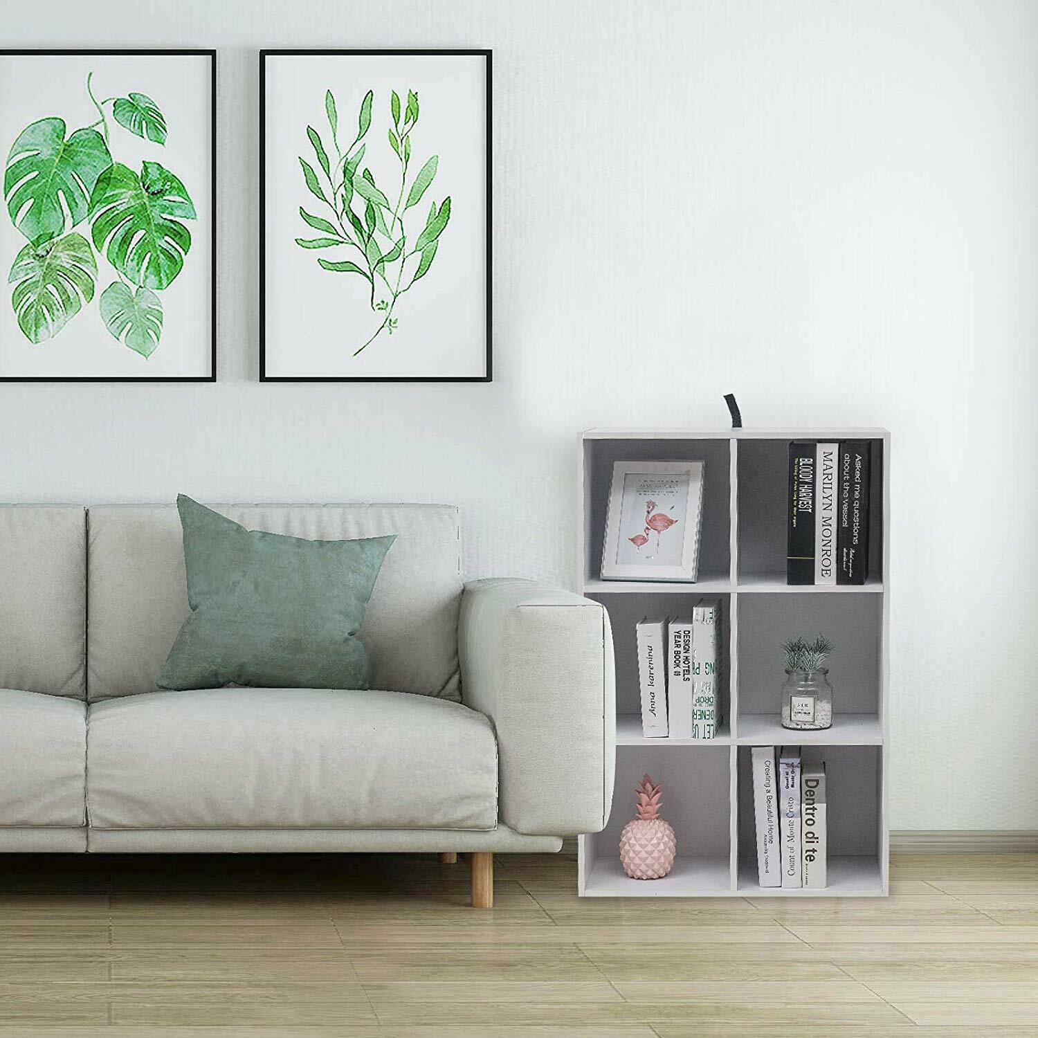 Bücherregal Bücherschrank 4/6/8 Fächern Standregal Aktenregal