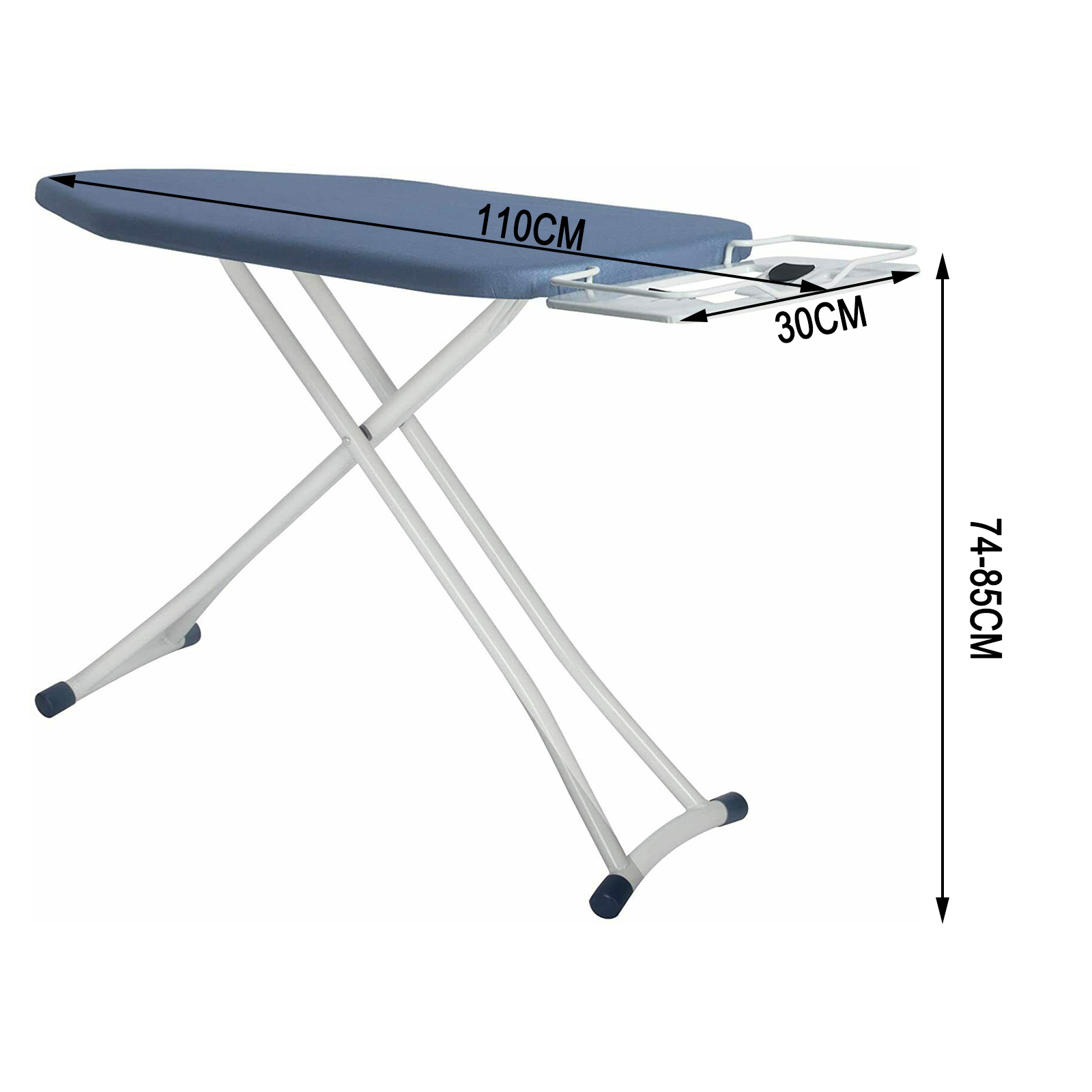 Bügeltisch Bügelbrett mit Bügelablage für Dampfbügelstationen