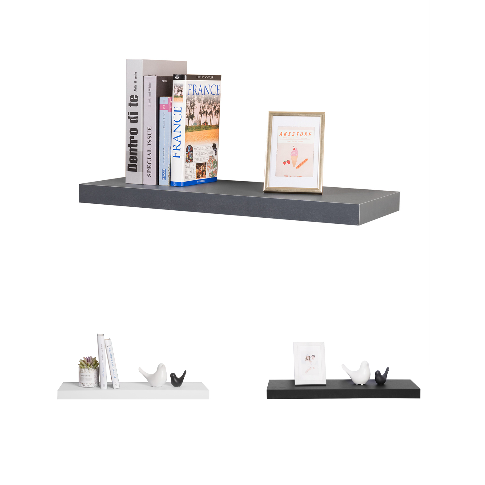 Wandboard Wandregal Hängeregal Bücherregal Dekoregal MDF Holz Regal