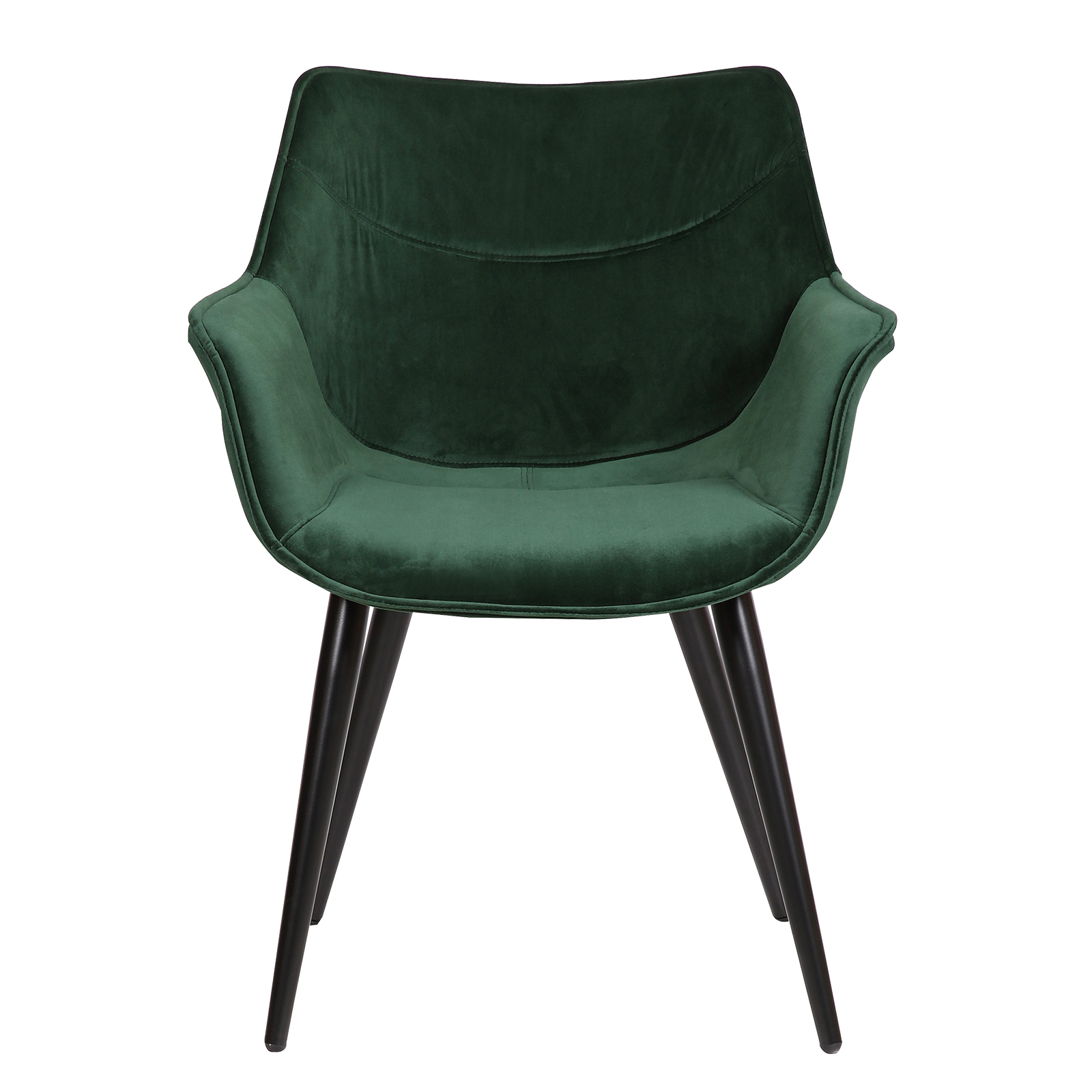 1/2x Esszimmerstühl Küchenstuhl Wohnzimmerstuhl Samt gepolstert Stuhl