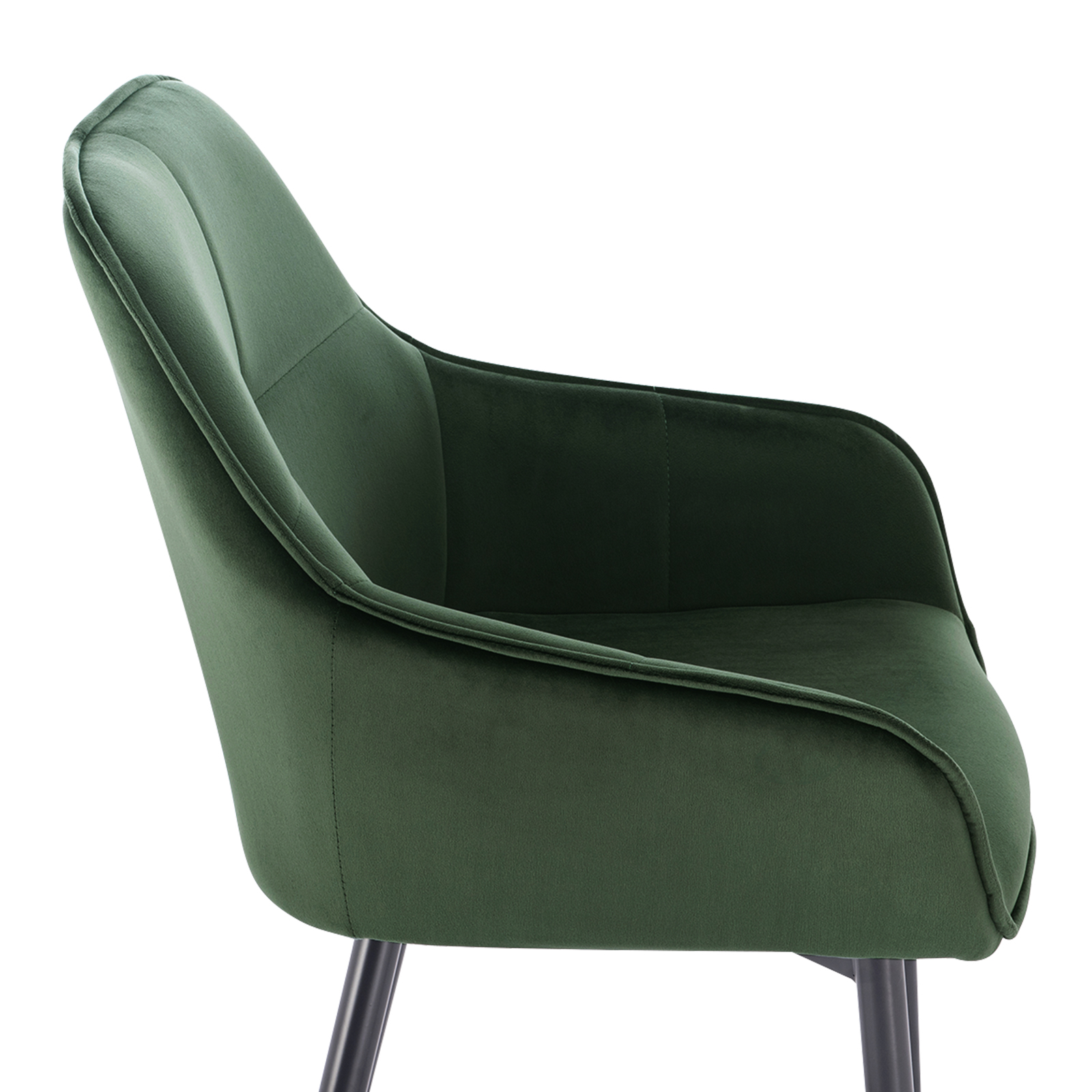 Esszimmerstuhl Wohnzimmerstuhl Küchenstuhl Samt mit Armlehne