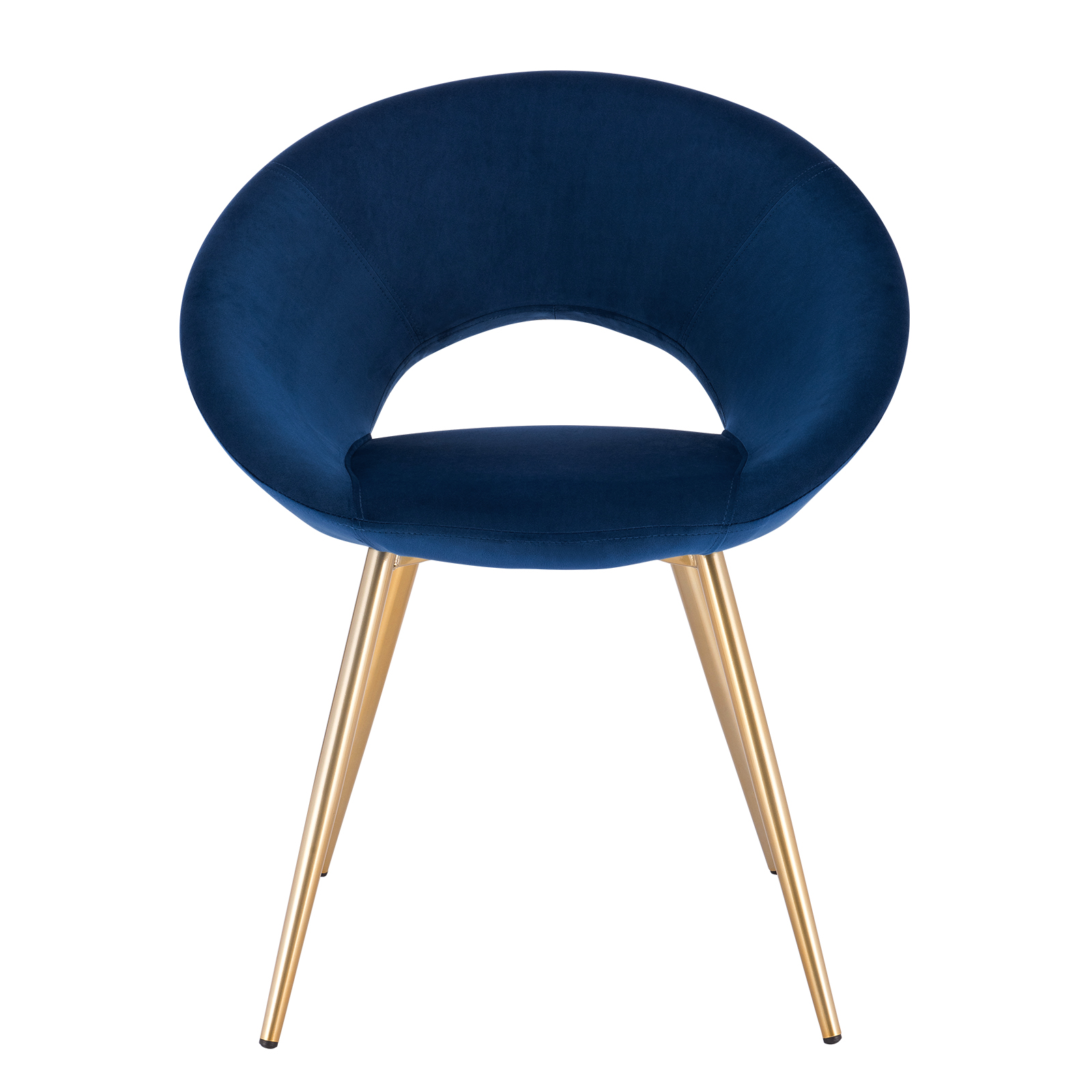 Esszimmerstuhl Wohnzimmerstuhl Samt mit Metallgestell Polsterstuhl