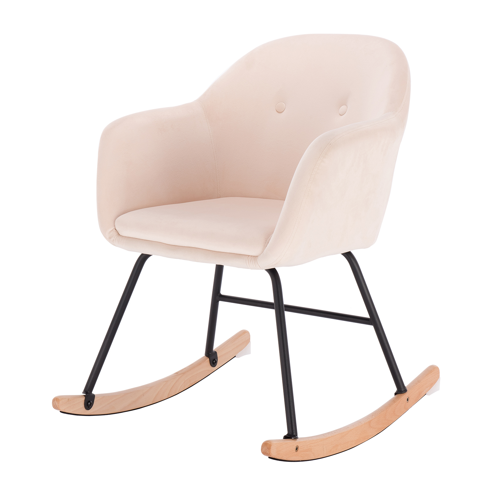 Schaukelstuhl Schwingstuhl Schaukelsessel Relaxstuhl Samt Lehnstuhl